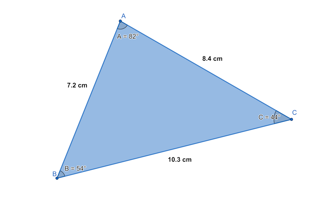 A acute angle triangle